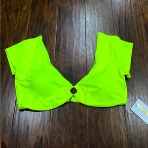 TiniBikini Neon Yellow Bikini Top
